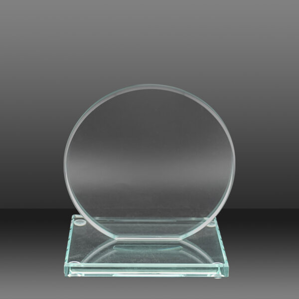 Small Round Glass Plaque