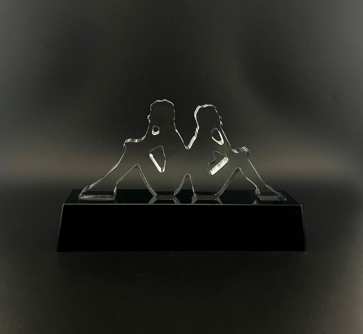 Boxed Crystal Trophy ZX178