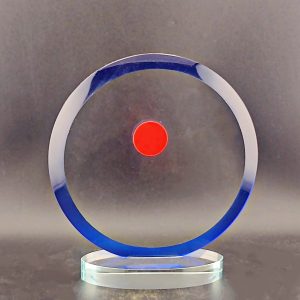 Glass Plaque GL191076-Blue