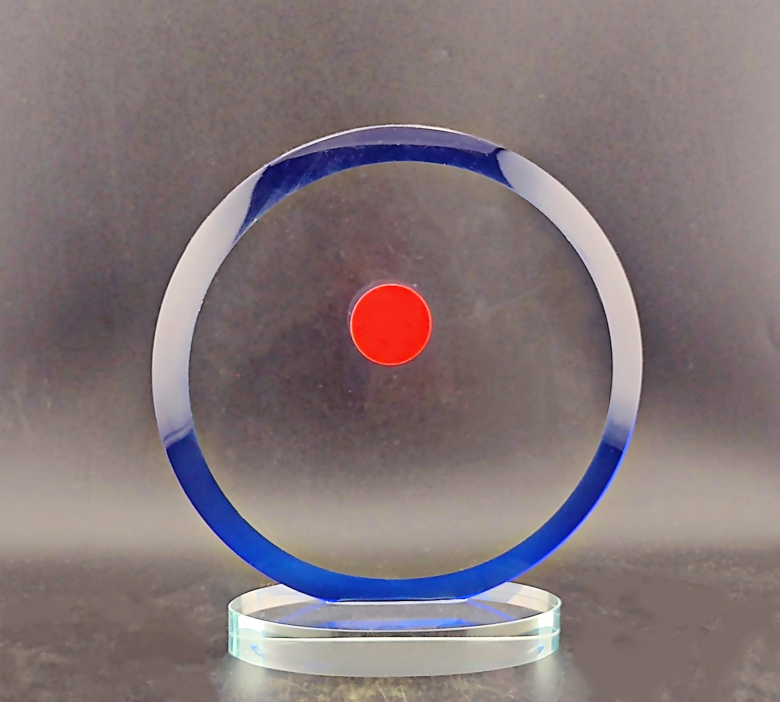 Glass Plaque GL191076-Blue