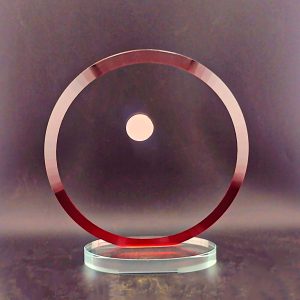 Glass Plaque GL191076C-Red